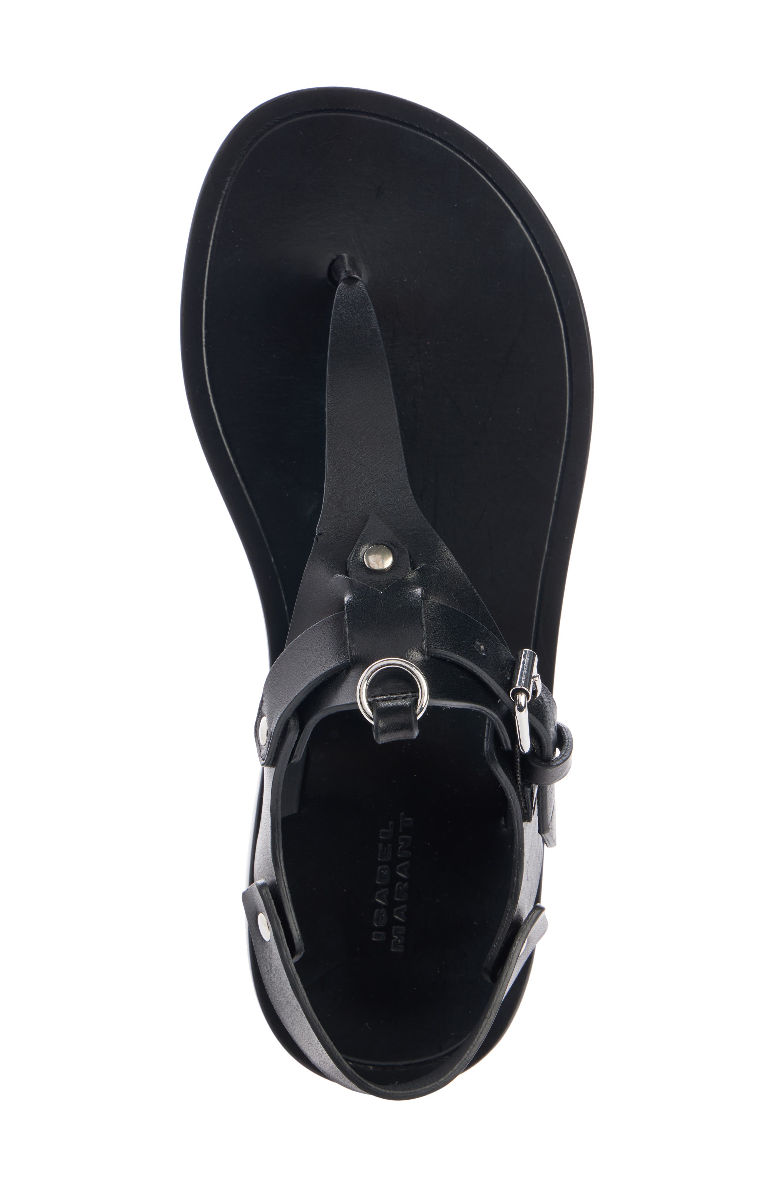 Isabel Marant Eveen Removable Ankle Cuff Sandal, Alternate, color, Black