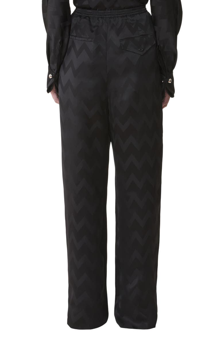 Lanvin Fluid Pants In Jacquard Viscose, Alternate, color, 