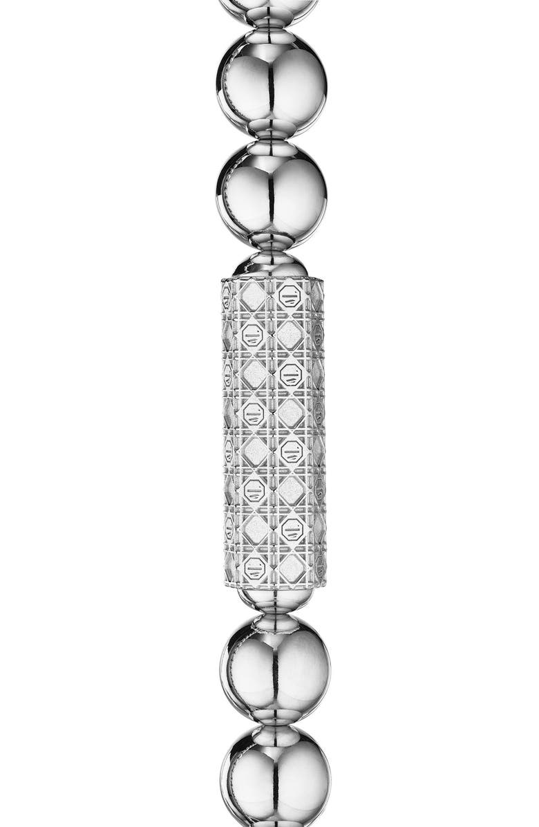 ManLuu Long Beaded Necklace, Alternate, color, Sterling Silver