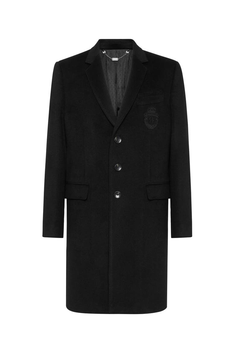 Long Cashmere Coat Men, Main, color, black