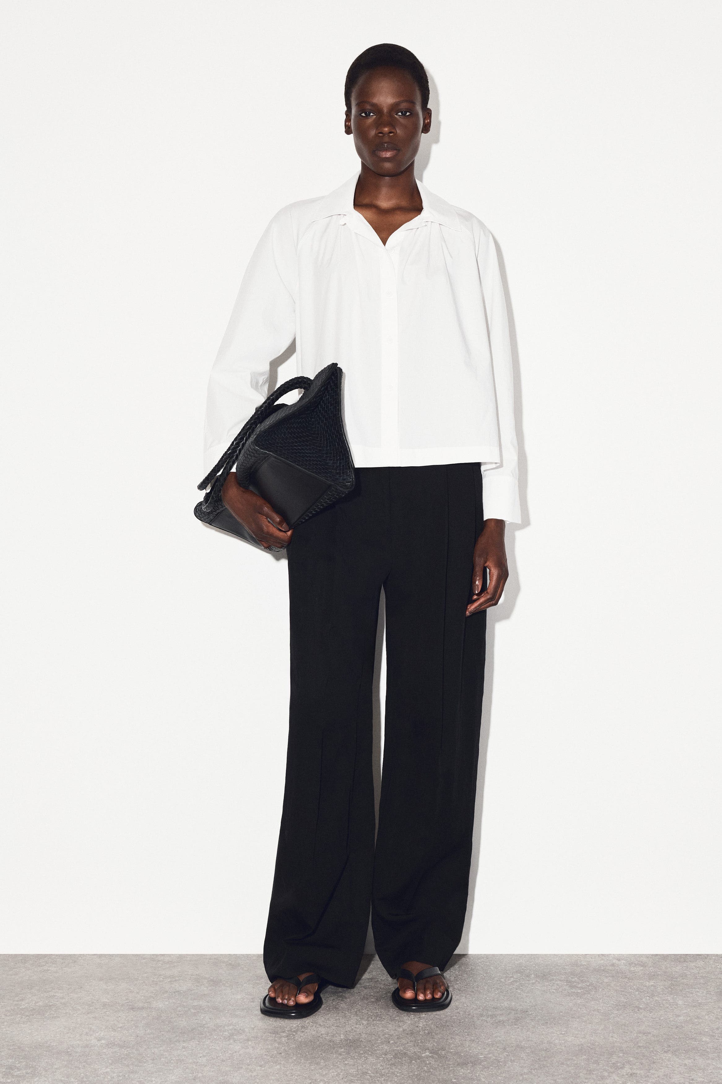 Gathered Pima Cotton Shirt - image 2