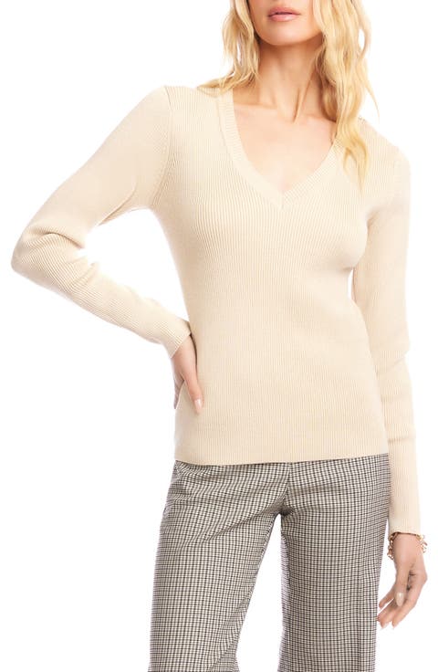 Rib V-Neck Sweater
