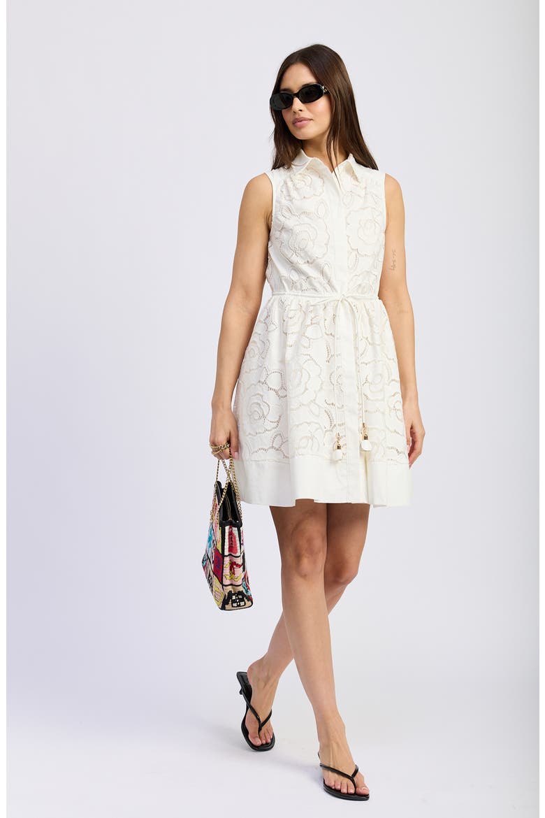 Marisol Cotton Shirtdress, Alternate, color, WHITE