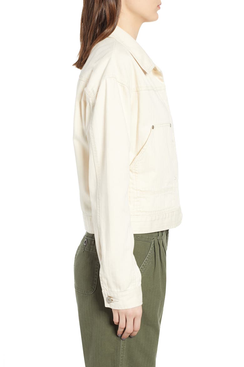 Nattie Workwear Jacket, Alternate, color, ALABASTER