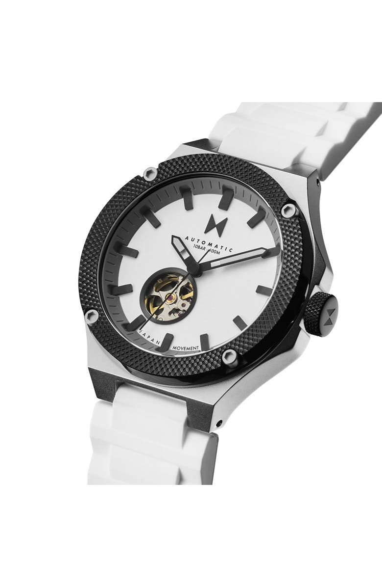 MVMT Raptor Automatic Silicone Strap Watch, 46.5mm, Alternate, color, 