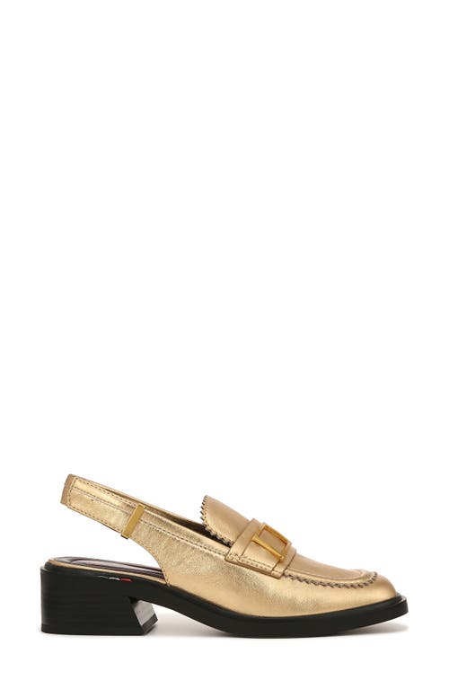 Shop Sarto By Franco Sarto Gianna Slingback Loafer In Gold