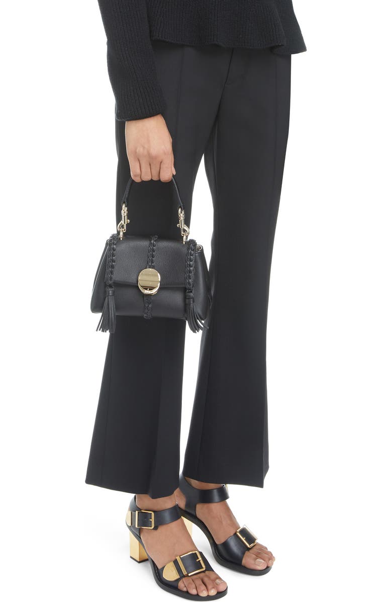 Chloé Mini Penelope Leather Crossbody Satchel, Alternate, color,