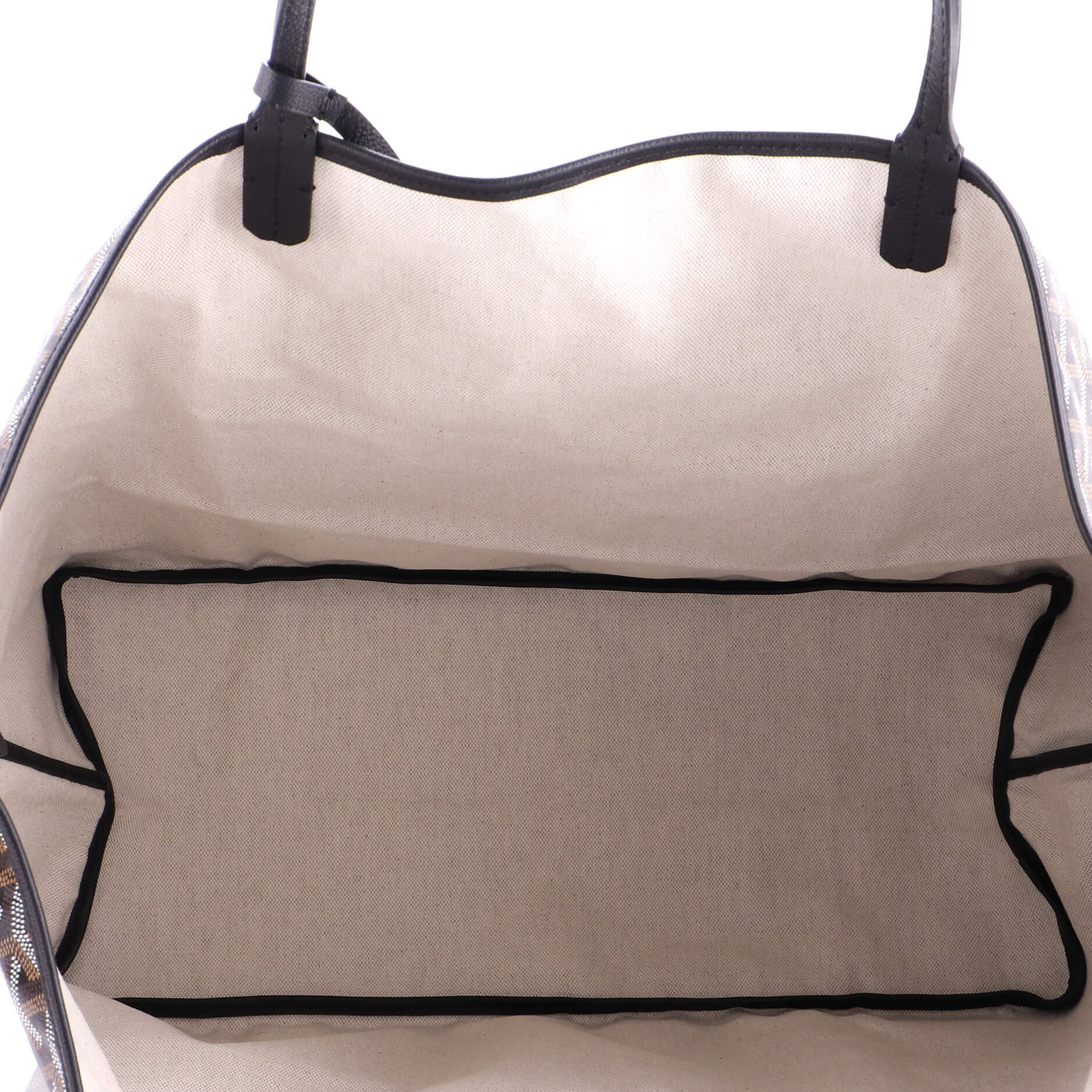 Pre-Owned Goyard Saint Louis Tote Coated Canvas GM, Alternate, color, Black