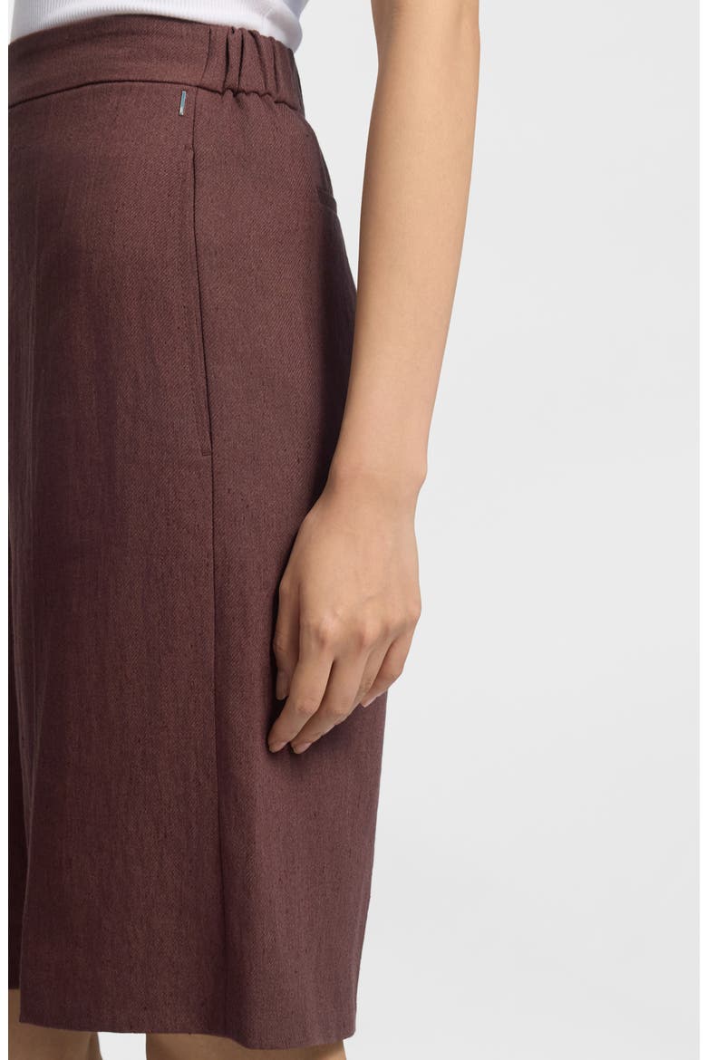 Tianala Wide Leg Shorts, Alternate, color, MOCHA