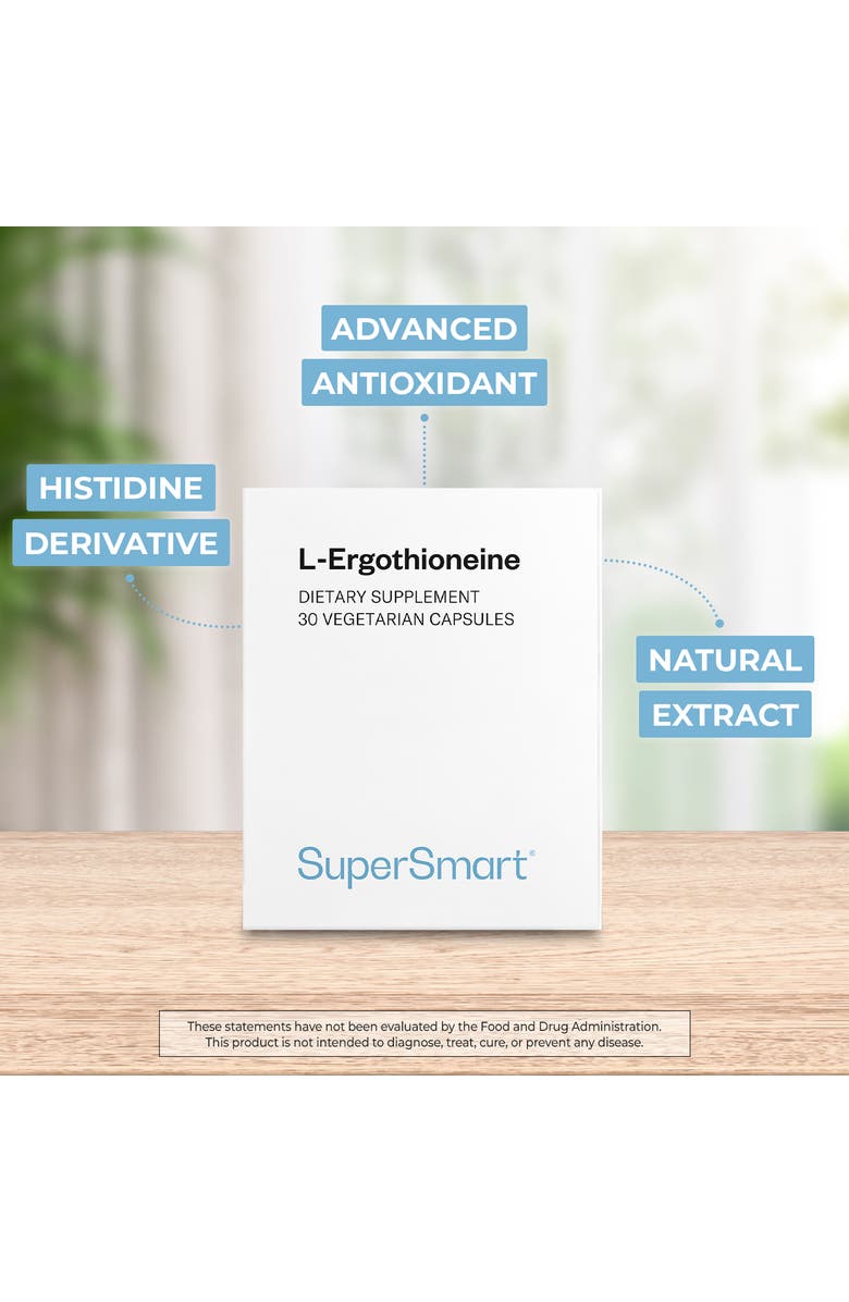 SuperSmart L-Ergothioneine Supplement 5mg, Alternate, color, NO COLOR
