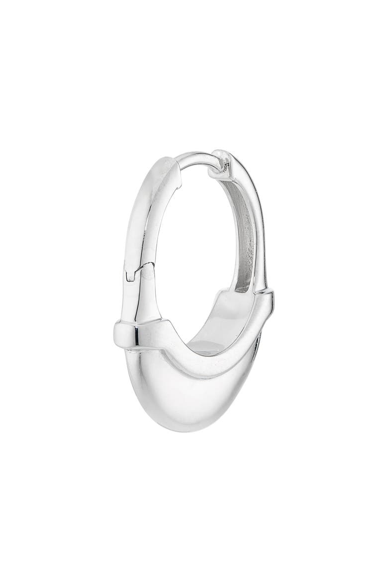 Luna Sterling Silver Hoop Earrings, Alternate, color, SILVER