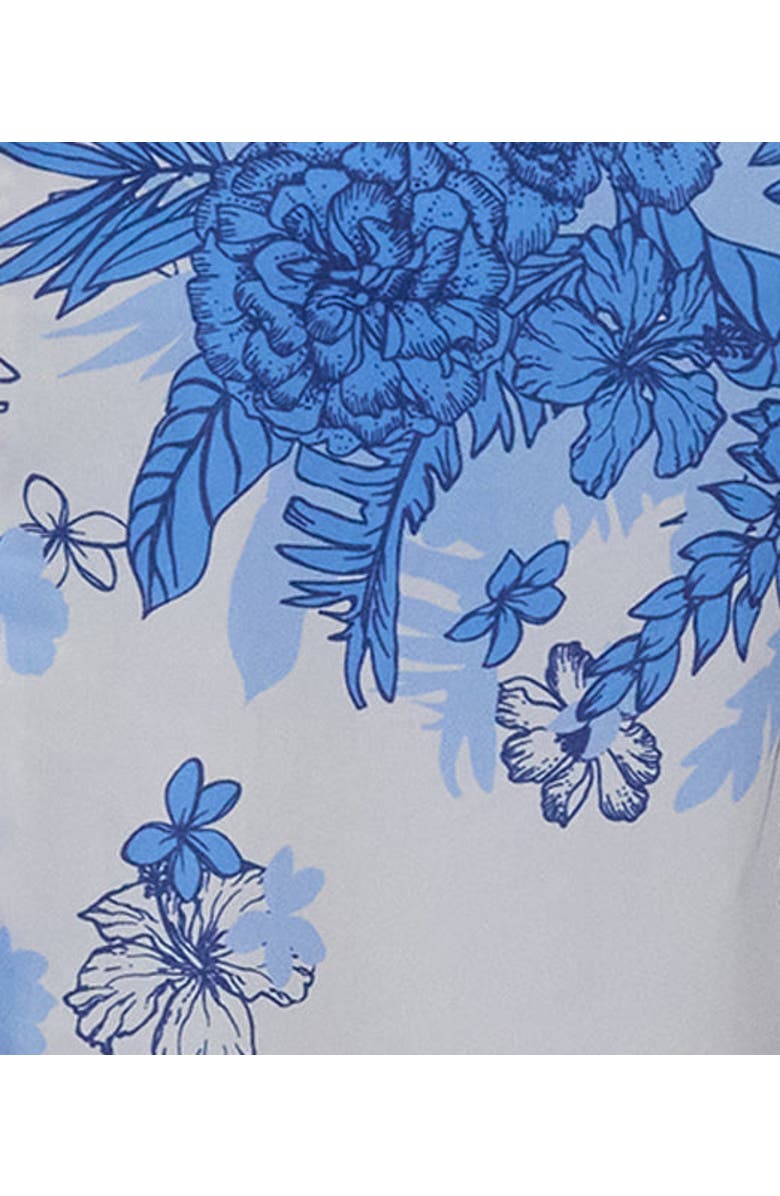 Lords of Harlech Mono Floral Mens Printed Button Up Shirt, Alternate, color, Mono Floral White