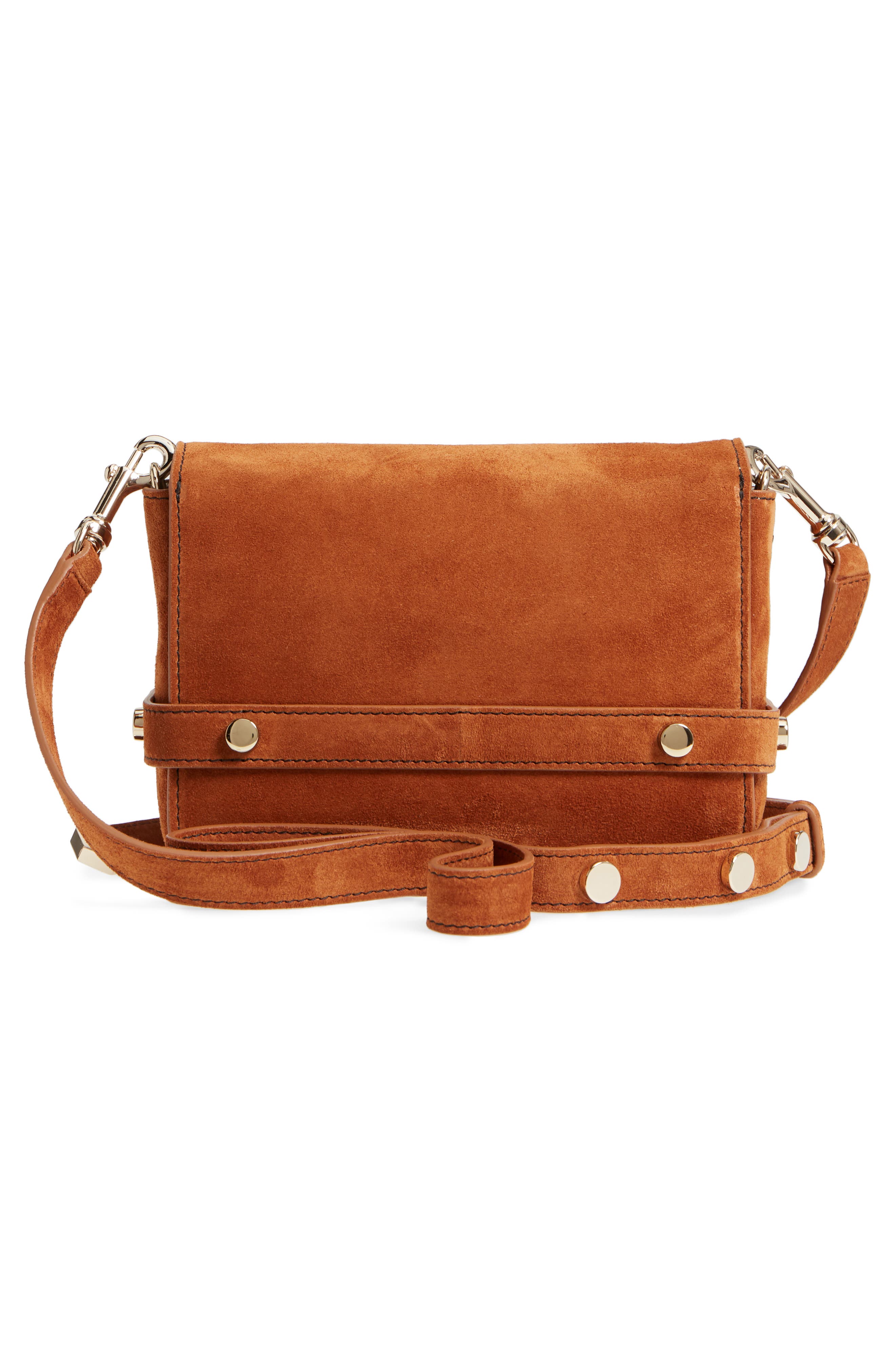 Jimmy Choo Lexi Suede Crossbody Bag, Alternate, color, 