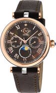 GV2 Florence Mother of Pearl Dial Diamond Leather Strap Watch, 36mm - 0.009ct.