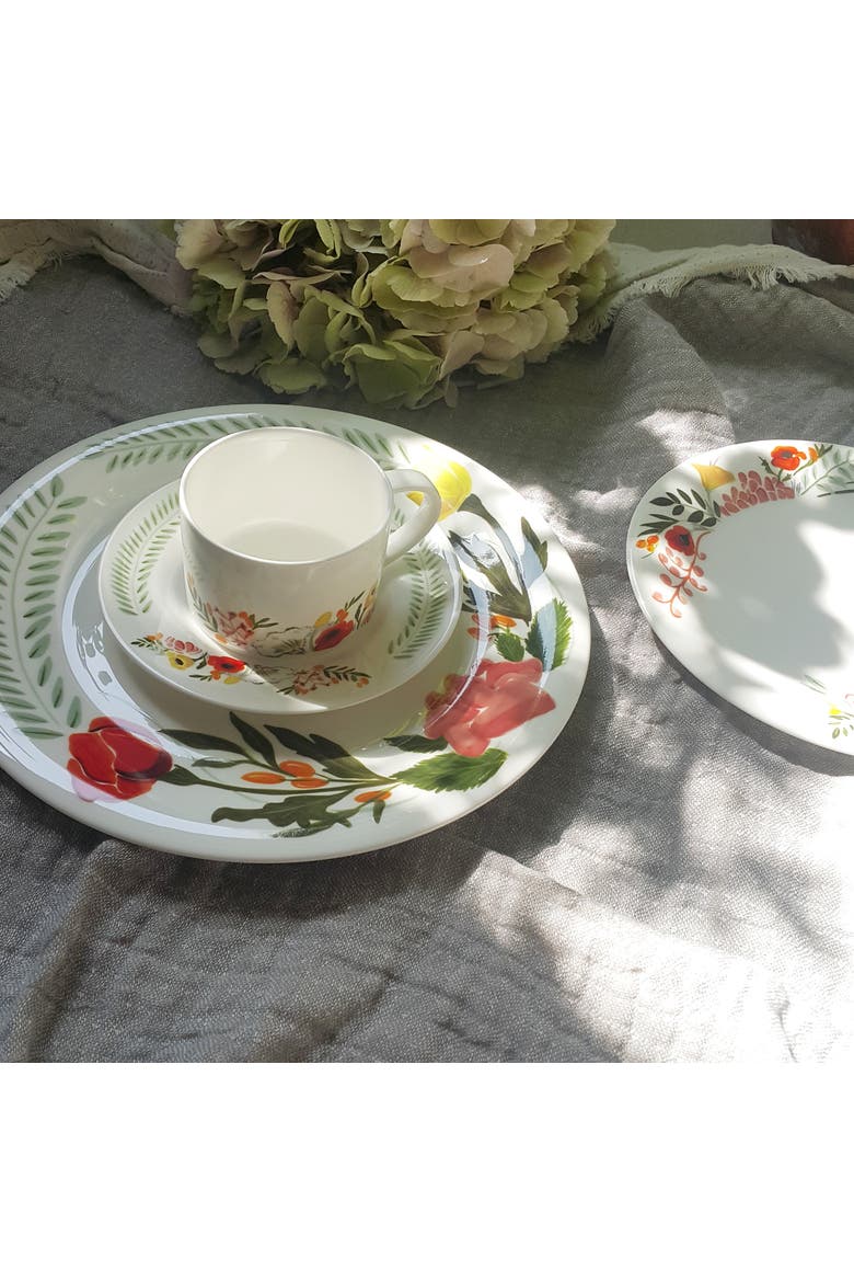 Language of Flowers Dinner Plate, Alternate, color, Multi