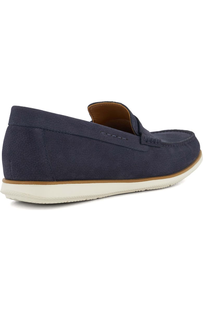 Dune London Berkly Penny Loafer, Alternate, color, Navy
