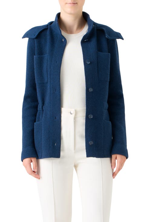 Cashmere Jacket with Removable Hood