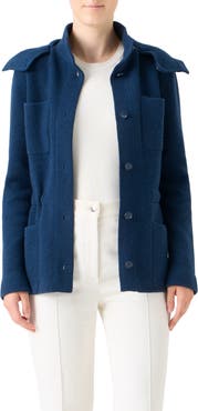 Akris Cashmere Jacket with Removable Hood