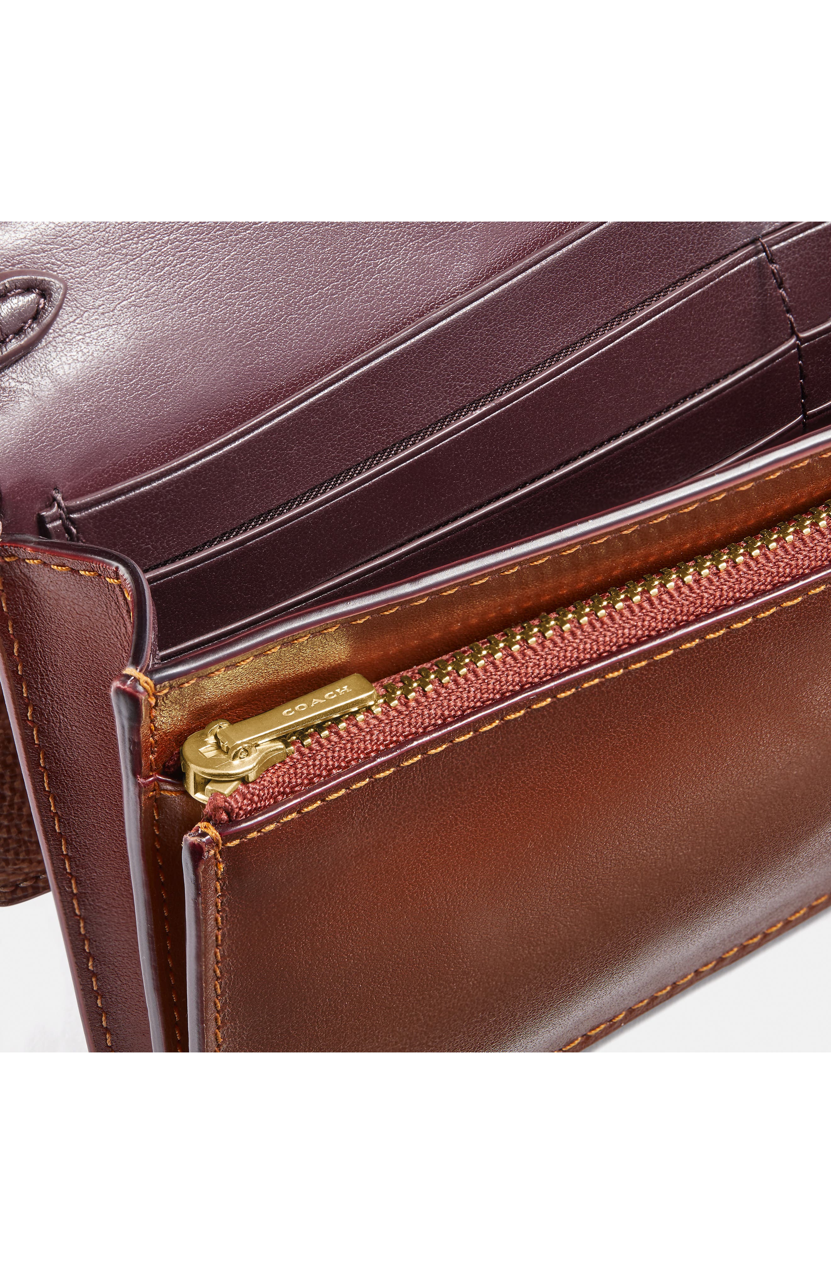 COACH Hayden Signature Canvas & Leather Foldover Convertible Crossbody Bag, Alternate, color, 