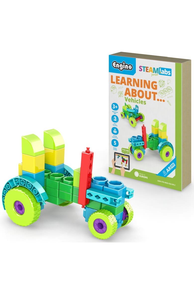 Steam Labs Junior Learning About Vehicles 5 Model Toy Brick Building, Main, color, Multicolored