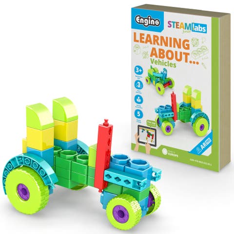 Steam Labs Junior Learning About Vehicles 5 Model Toy Brick Building