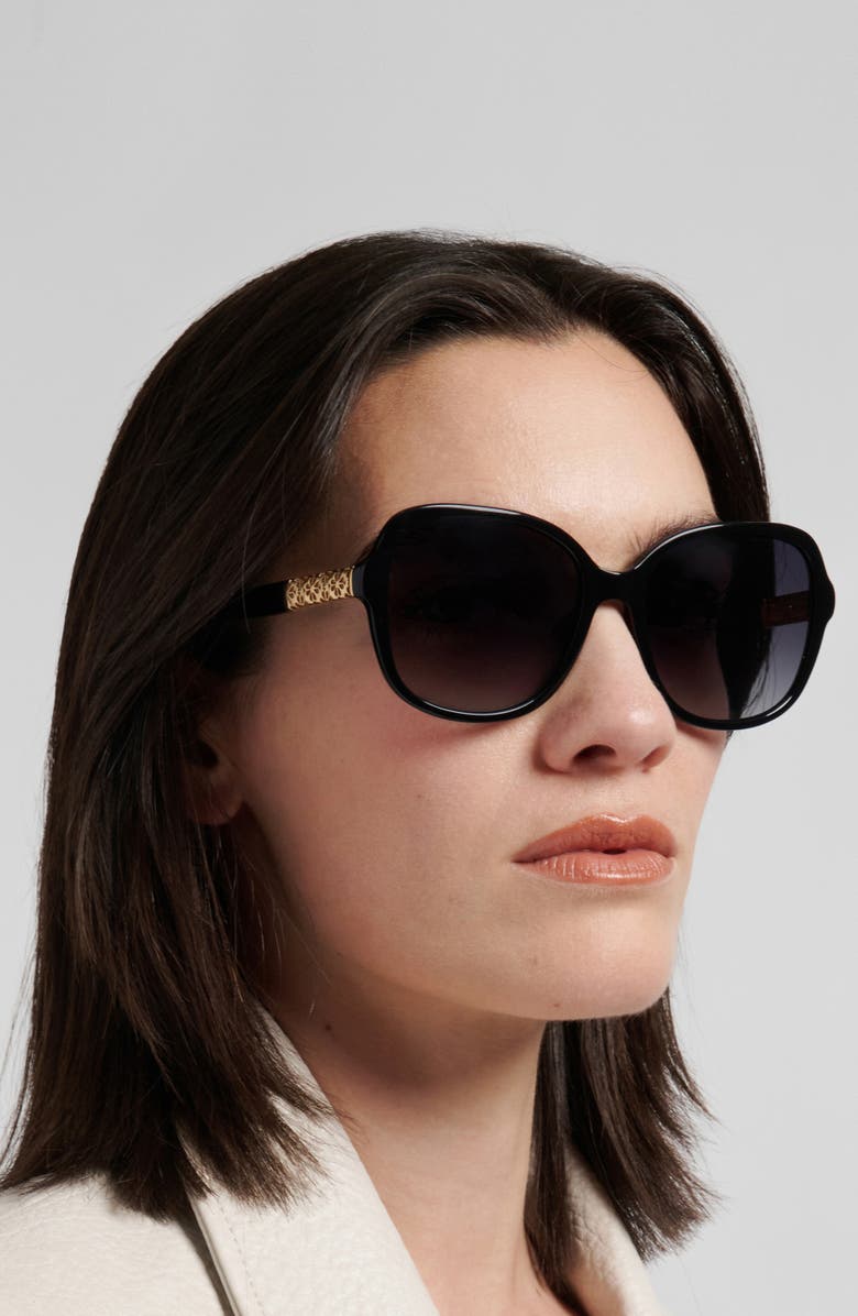 Kate Spade New York eliza 57mm gradient round sunglasses, Alternate, color,