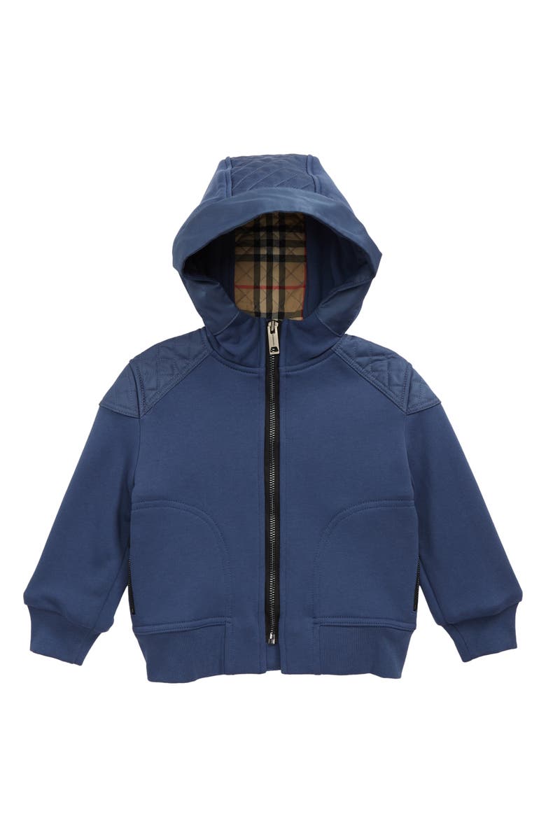Burberry Kids' Timothie Monogram Quilted Hoodie, Main, color,