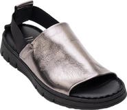 Forever & Always Shoes Londoi Elastic Strap Leather Sandal