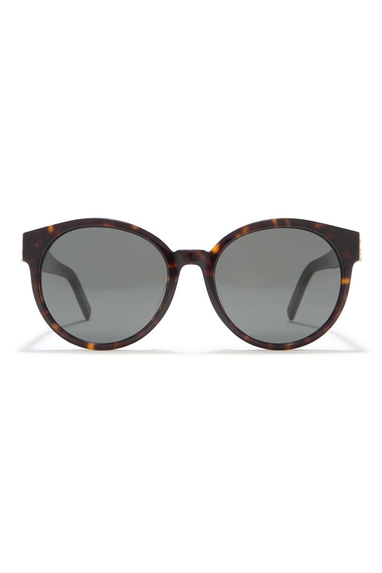 55mm Round Sunglasses, Main, color, HAVANA HAVANA GREY/GRY
