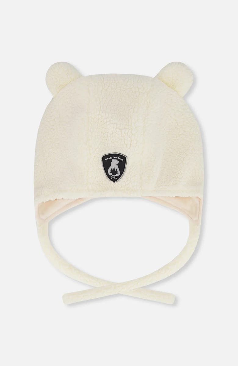 Deux par Deux Gender Inclusive Lined Hat with Ear Flaps, Main, color, Off-White