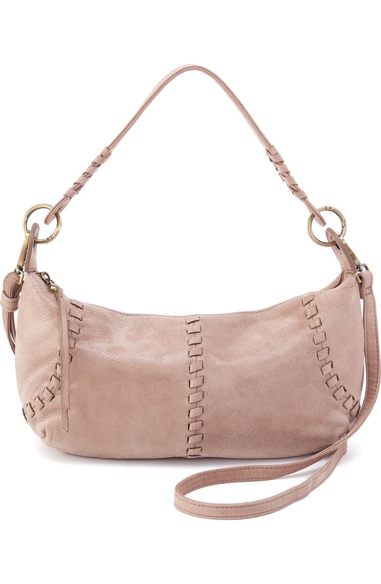 HOBO Mini Opal Leather Shoulder Bag, Main, color, Hazel