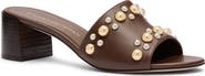 Stuart Weitzman Perry Leather Slide Sandal