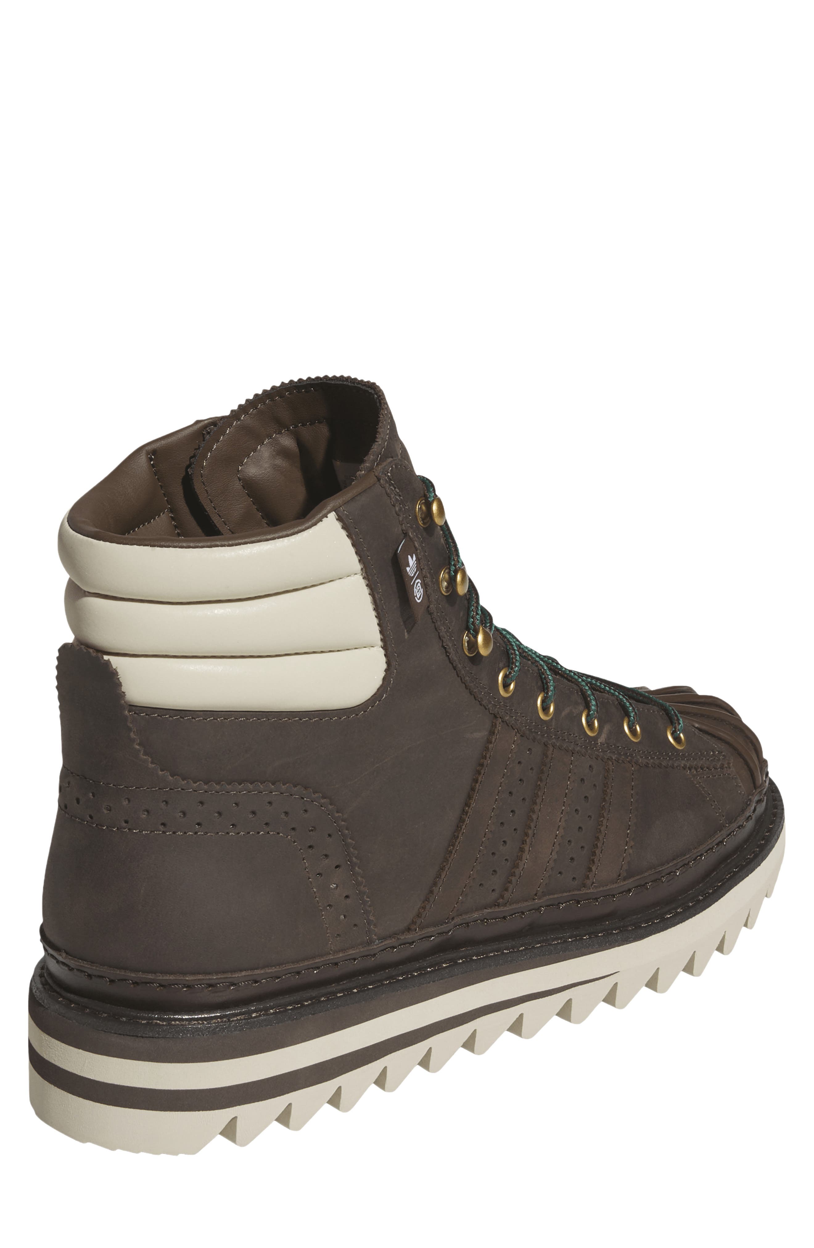 adidas x CLOT by Edison Chen Gender Inclusive Pro Model Sneaker Boot, Alternate, color, Dark Brown/ Wonder Beige