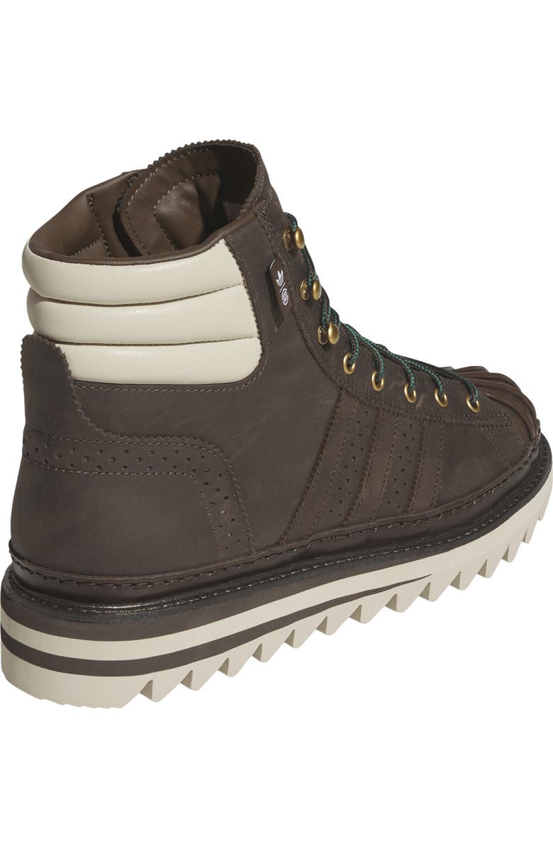 adidas x CLOT by Edison Chen Gender Inclusive Pro Model Sneaker Boot, Alternate, color, Dark Brown/ Wonder Beige