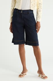 JASON WU Pleated Crop Wide Leg Jeans
