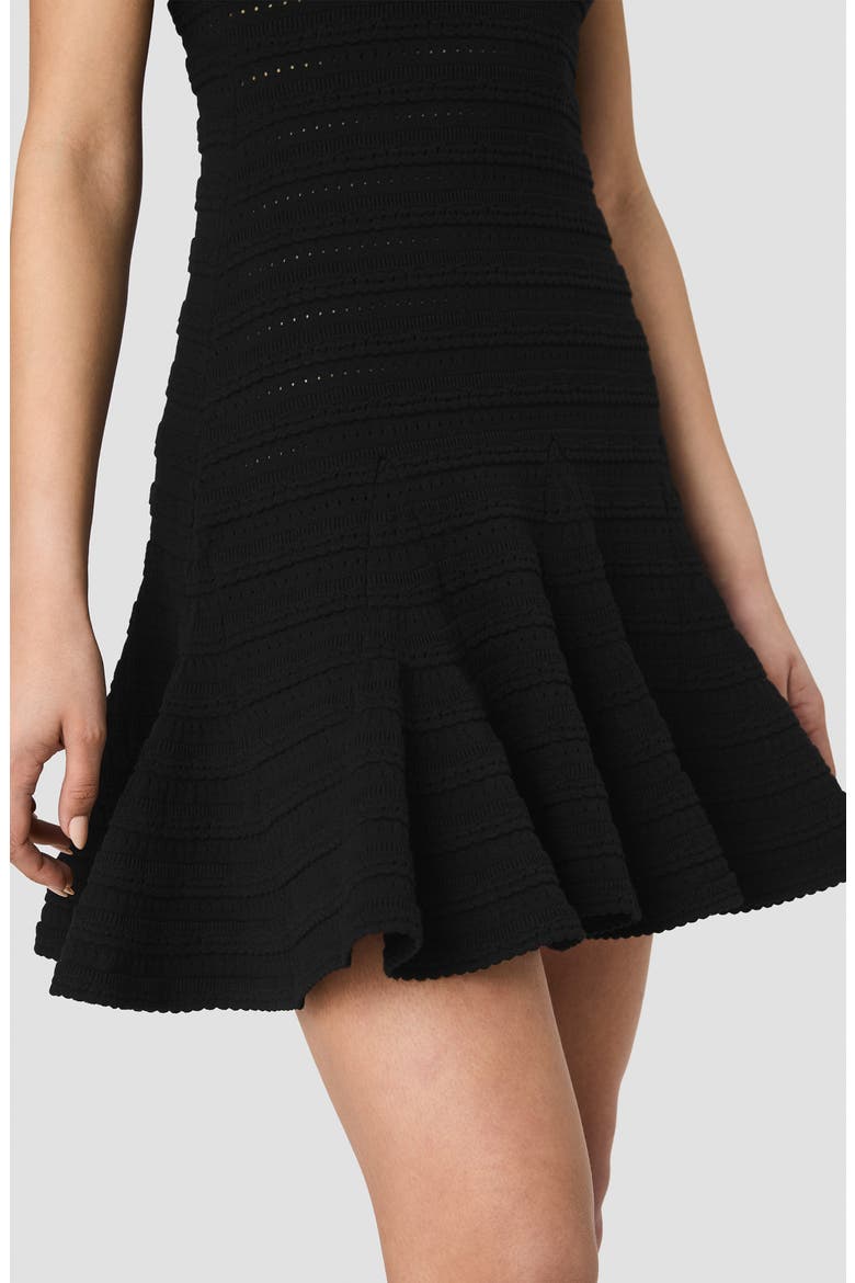 Cecilia Sleeveless Knit Minidress, Alternate, color, BLACK