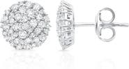 Crislu Pavé Stud Earrings