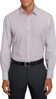 W.R.K Slim Fit Stripe Dot Performance Dress Shirt