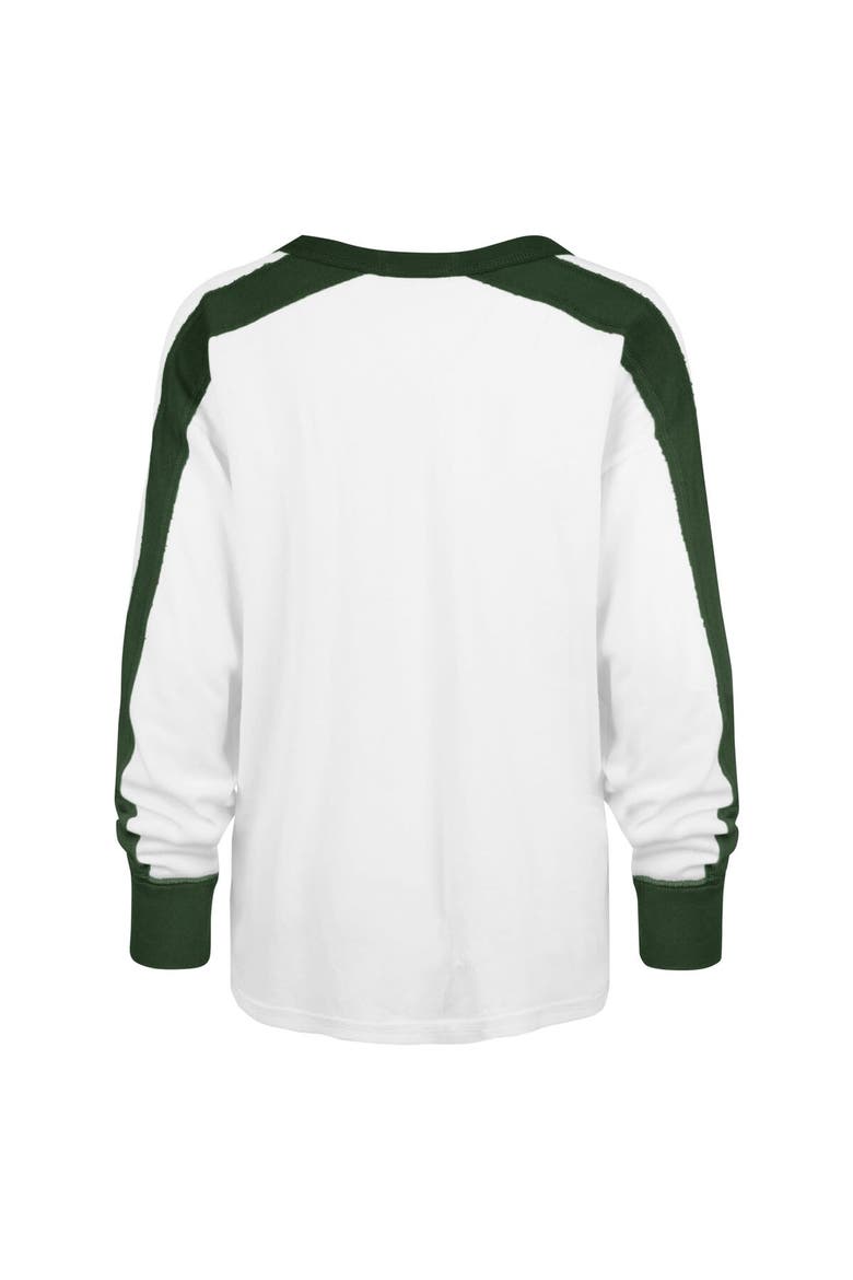 Women's '47 White Michigan State Spartans Premier Caribou Long Sleeve T-Shirt, Alternate, color, White