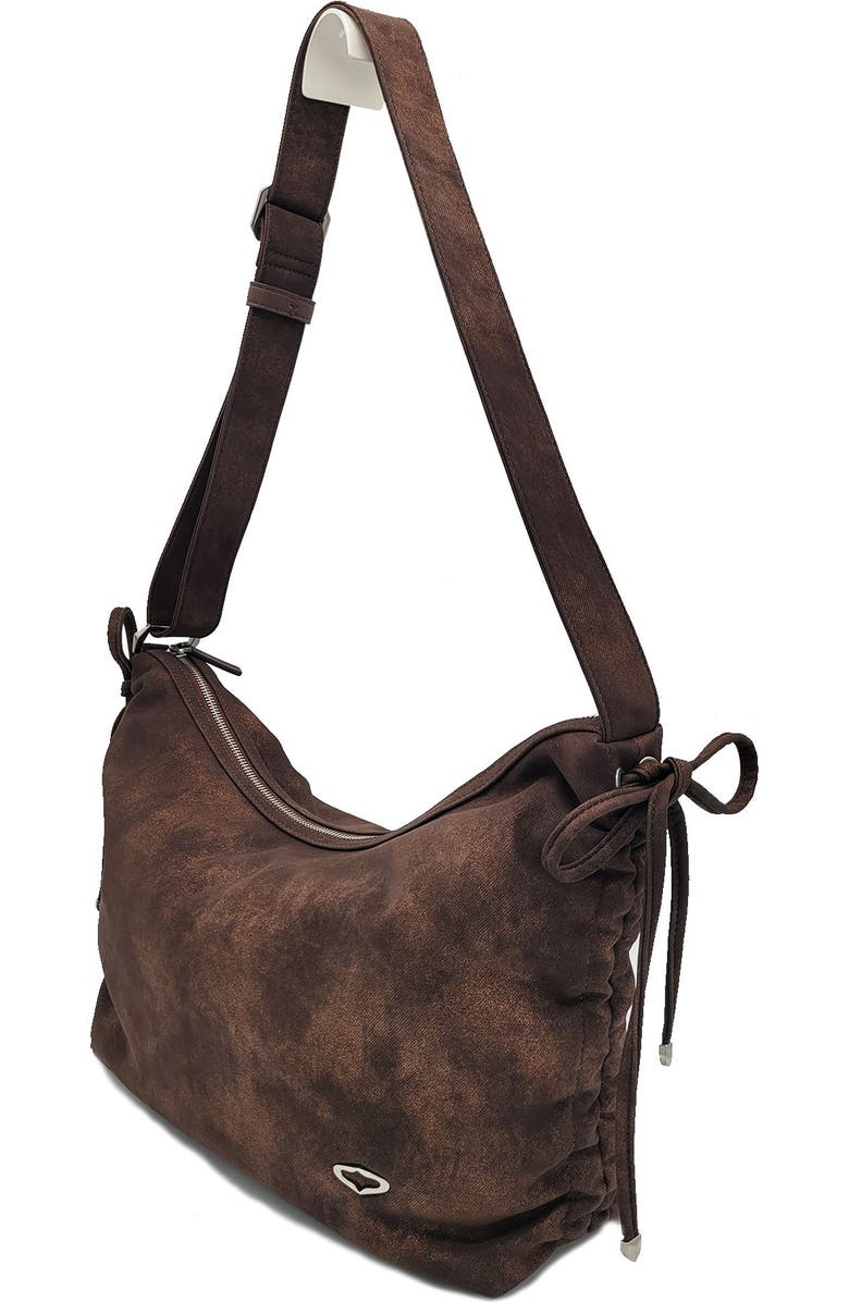 Oryany Rusty Faux Suede Crossbody Bag, Alternate, color, Copper Brown