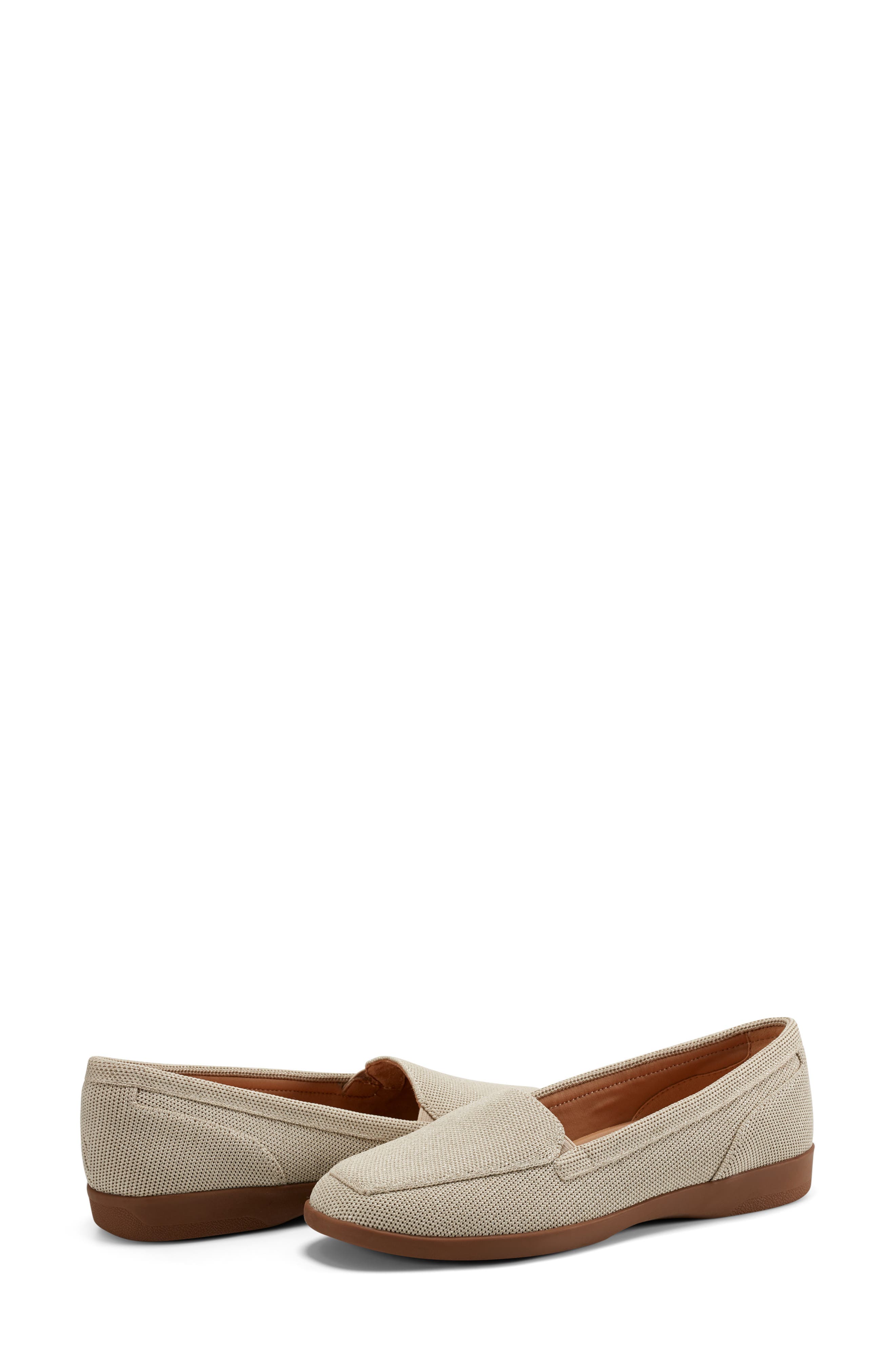 Easy Spirit Devitt Flat, Alternate, color, Light Natural Beige