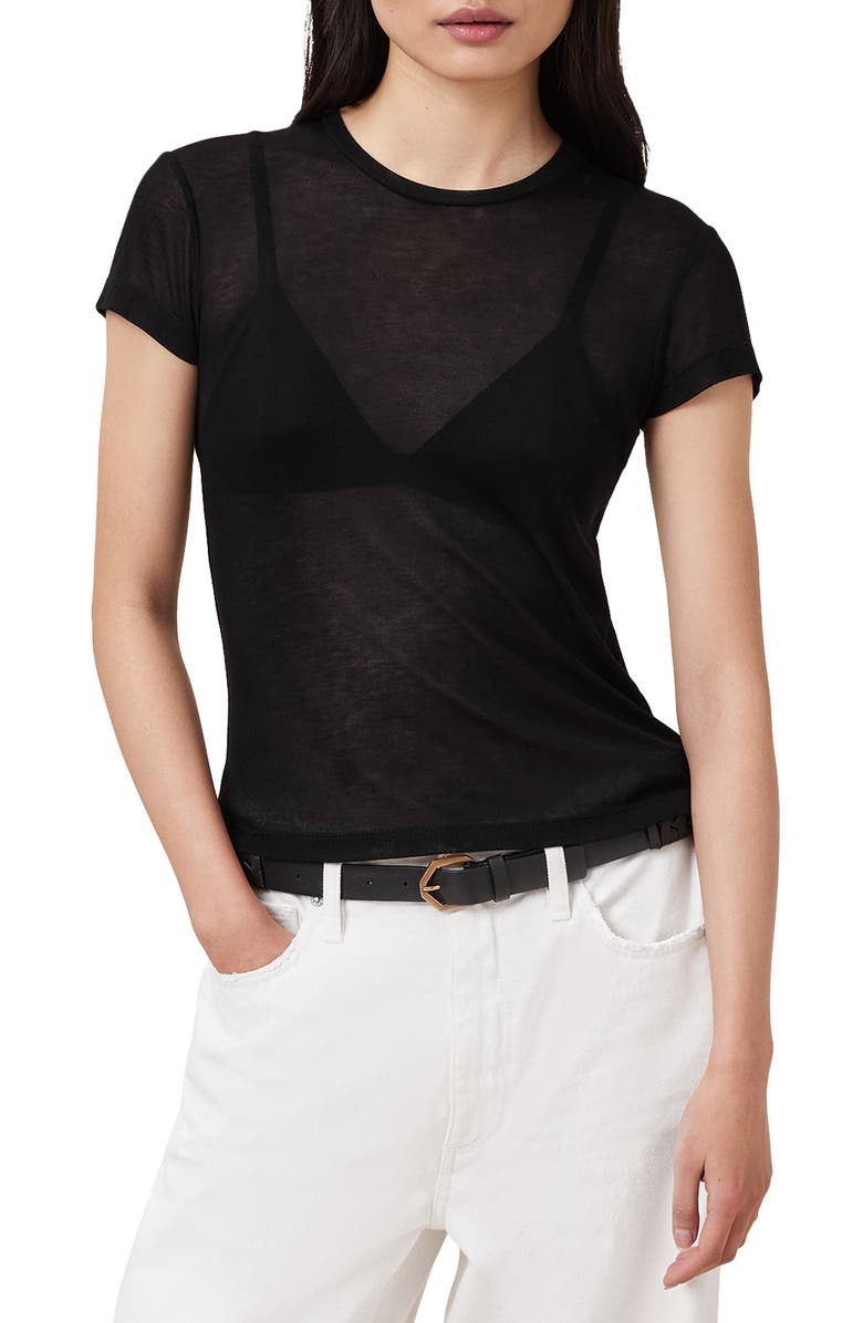 AllSaints June Modal T-Shirt, Main, color,