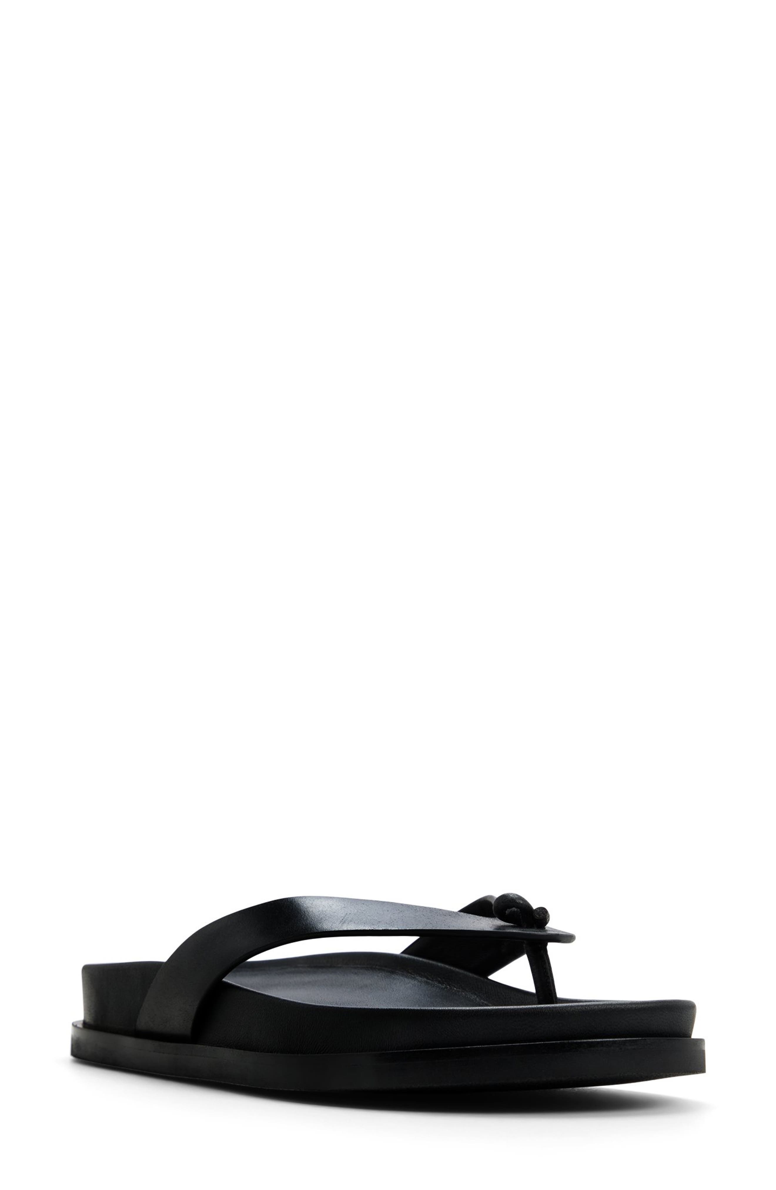 G.H.BASS Wynn Platform Flip Flop, Main, color, Black
