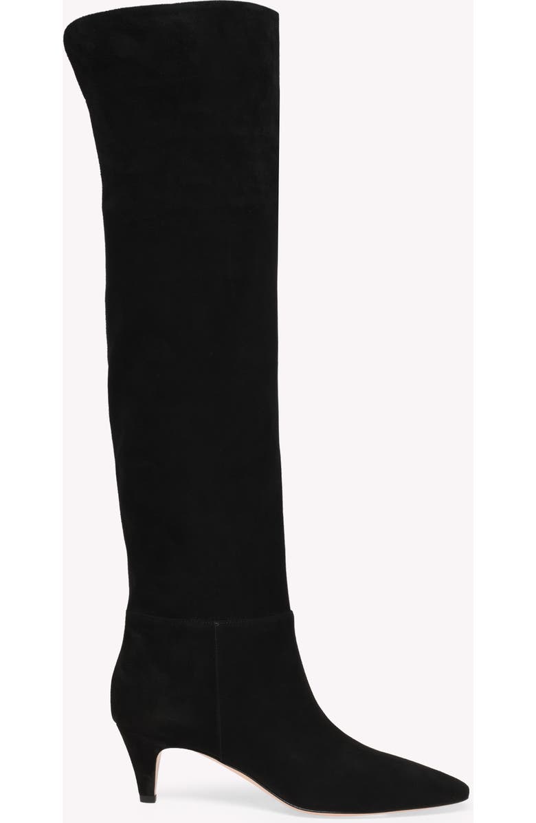 Gianvito Rossi Elise Boot 55, Main, color, Black Suede
