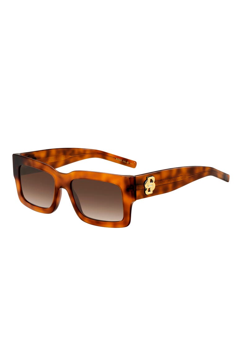 54mm Rectangular Sunglasses, Alternate, color, 0086-HA