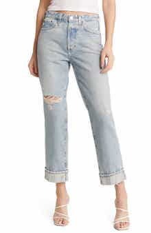 AG Alexxis High Waist Ankle Straight Leg Jeans