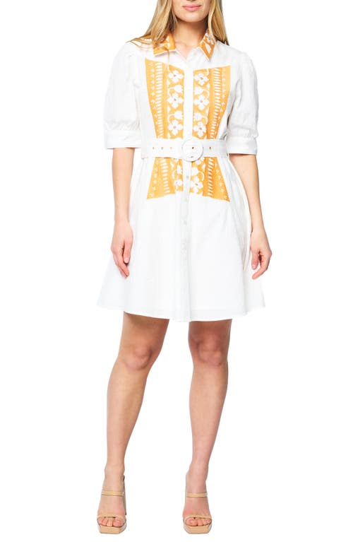 CIEBON Ameera Embroidered Shirtdress in White  product