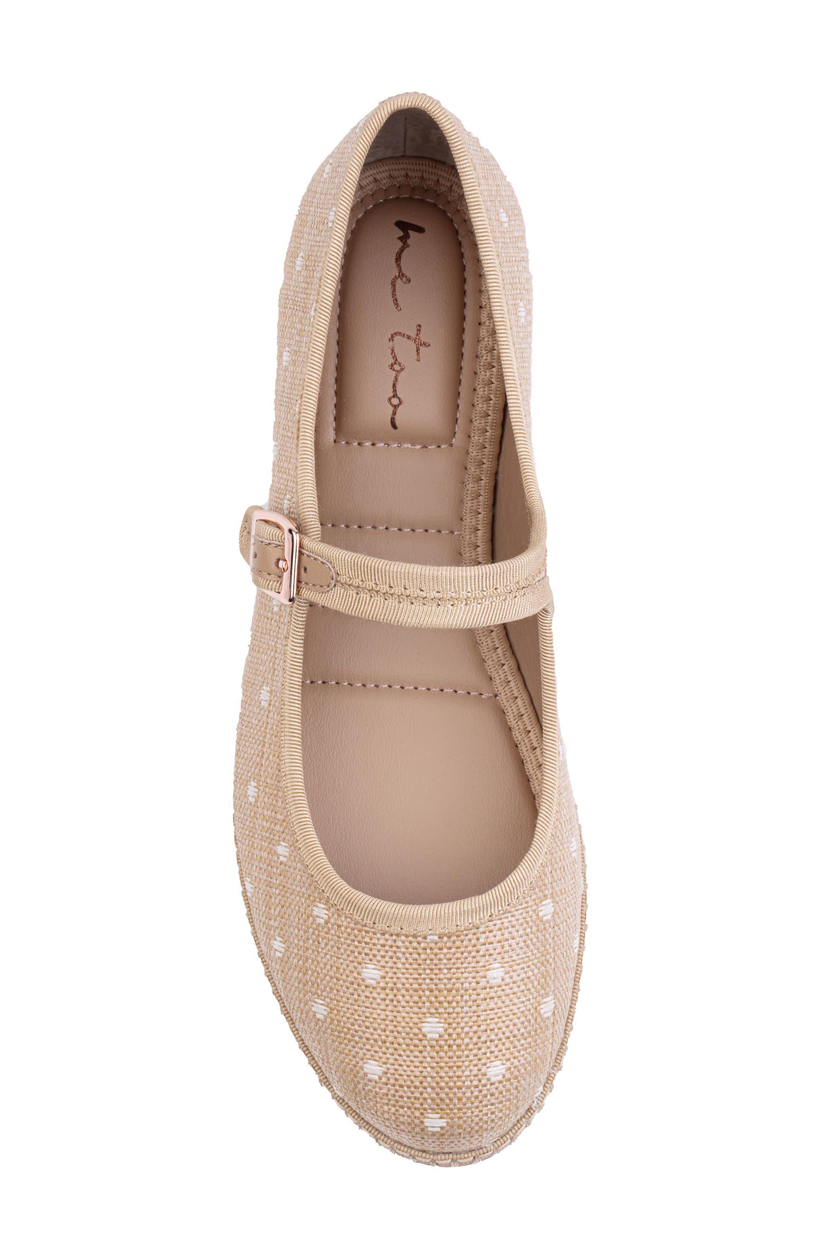 Me Too Gracie Mary Jane Flat, Alternate, color, Natural