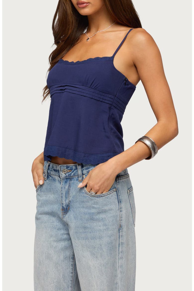 Michal Eyelet Camisole, Alternate, color, NAVY