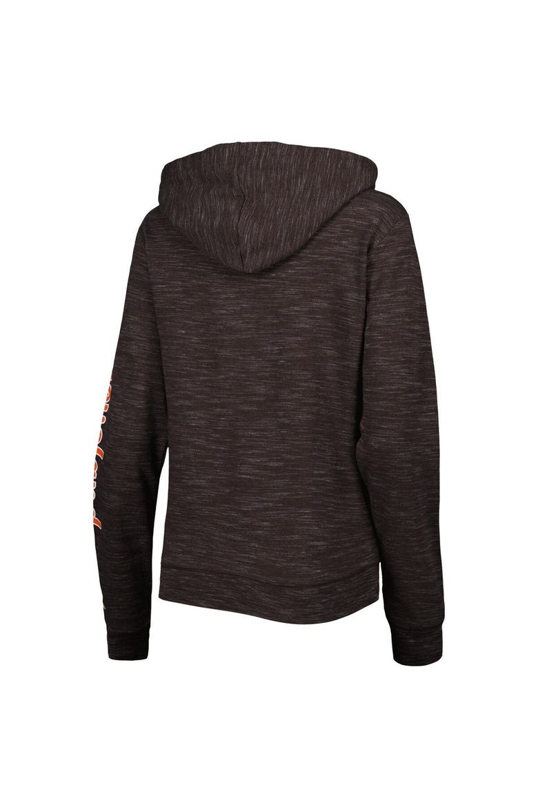 Women's New Era Brown Cleveland Browns Reverse Full-Zip Hoodie, Alternate, color, Brown